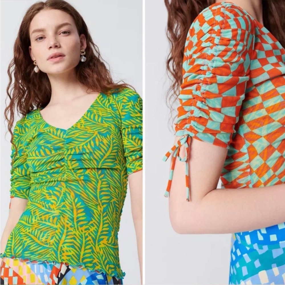 NWT Diane Von Furtsenburg Reversible top size M